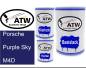 Preview: Porsche, Purple Sky, M4D: 500ml Lackdose + 500ml Klarlack + 250ml Härter - Set, von ATW Autoteile West.